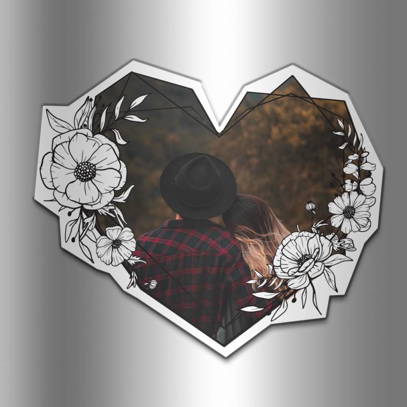 Personalizované magnety - tvar srdce 