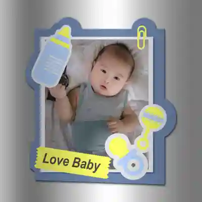 Personalizované magnety - I love baby