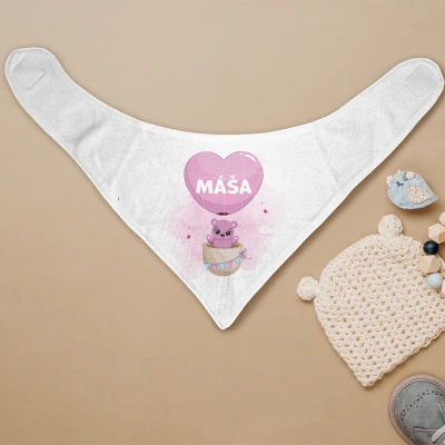 Personalizovaná bandana - Medvídek s balónkem