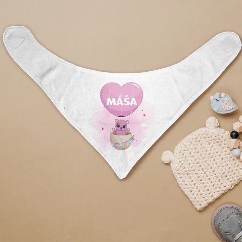 Personalizovaná bandana - Medvídek s balónkem