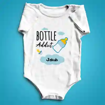 Personalizované kojenecké body - Bottle addict