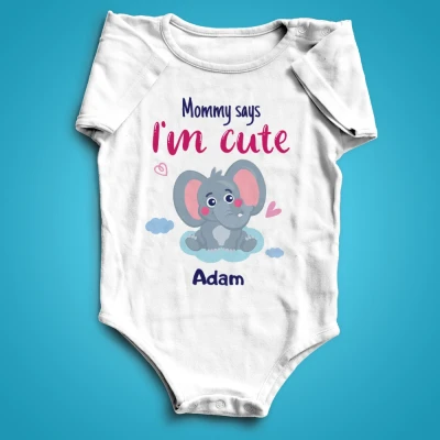 Personalizované kojenecké body - I am cute Girl