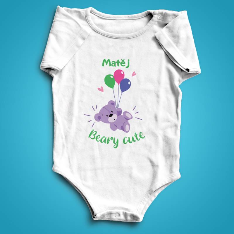 Personalizované kojenecké body - Beary cute