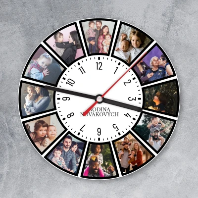 Personalizované hodinky se jménem a iniciály rodiny