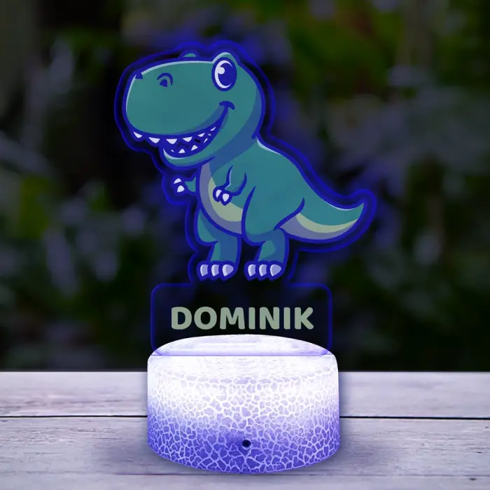 Personalizovaná LED lampa - Dinozaurus