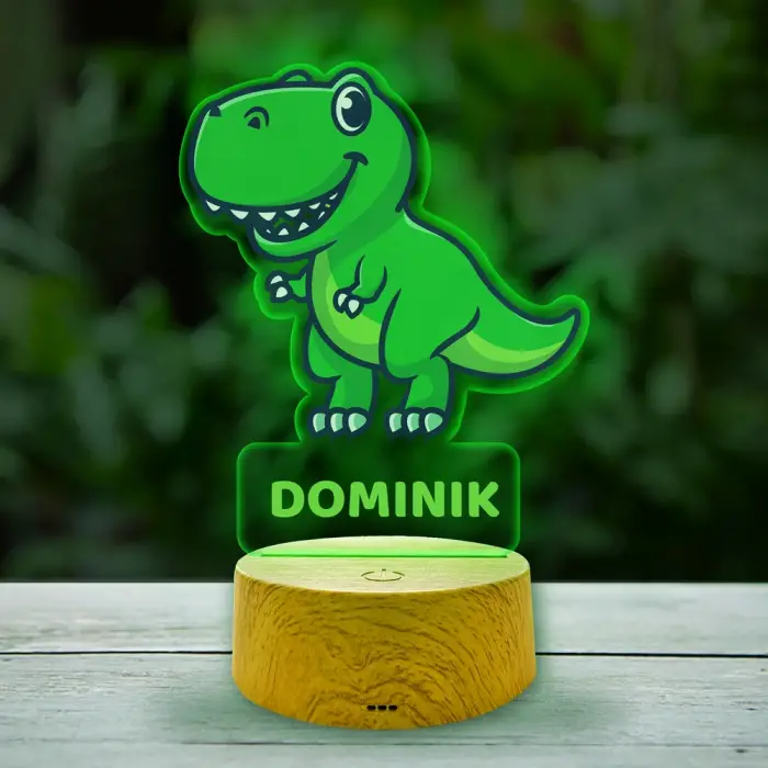 Personalizovaná LED lampa - Dinozaurus