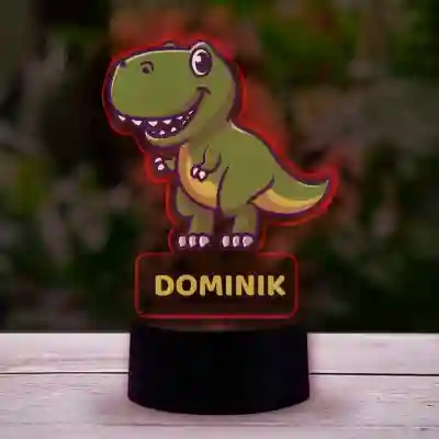 Personalizovaná LED lampa - Dinozaurus