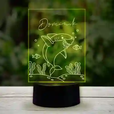 Personalizovaná LED lampa - Žralok