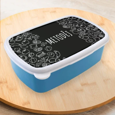 Personalizovaný lunchbox - Black