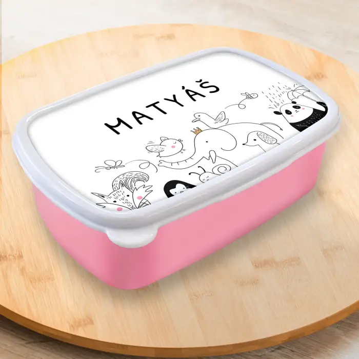 Personalizovaný lunchbox - Friendly animals