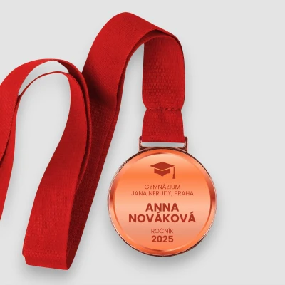 Personalizovaná medaile - Absolvent v barvách