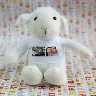 Ovečka - Personalizovaná plyšová hračka se dvěma obrázky
