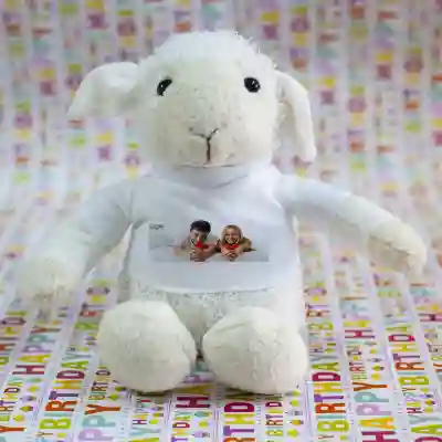 Ovečka - Plyšová hračka s personalizovaným obrázkem