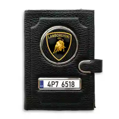 Peněženka na doklady s klipem Lamborghini