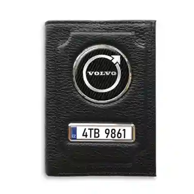 Personalizovaná peněženka na doklady Volvo Black