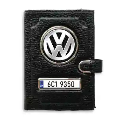 Peněženka na doklady s klipem Volkswagen Silver