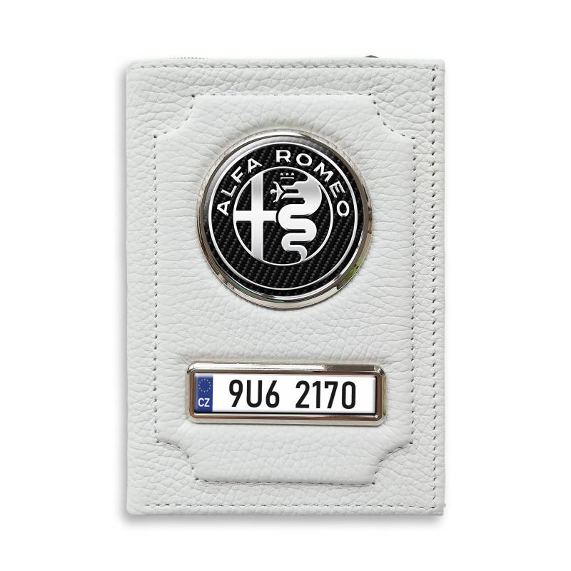 Personalizovaná peněženka na doklady Alfa Romeo Silver