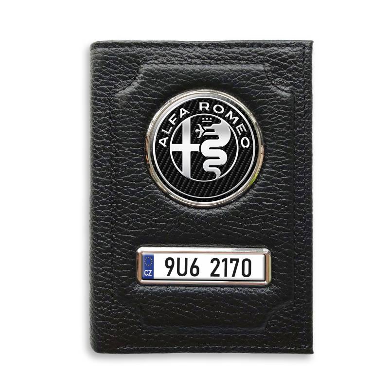 Personalizovaná peněženka na doklady Alfa Romeo Silver