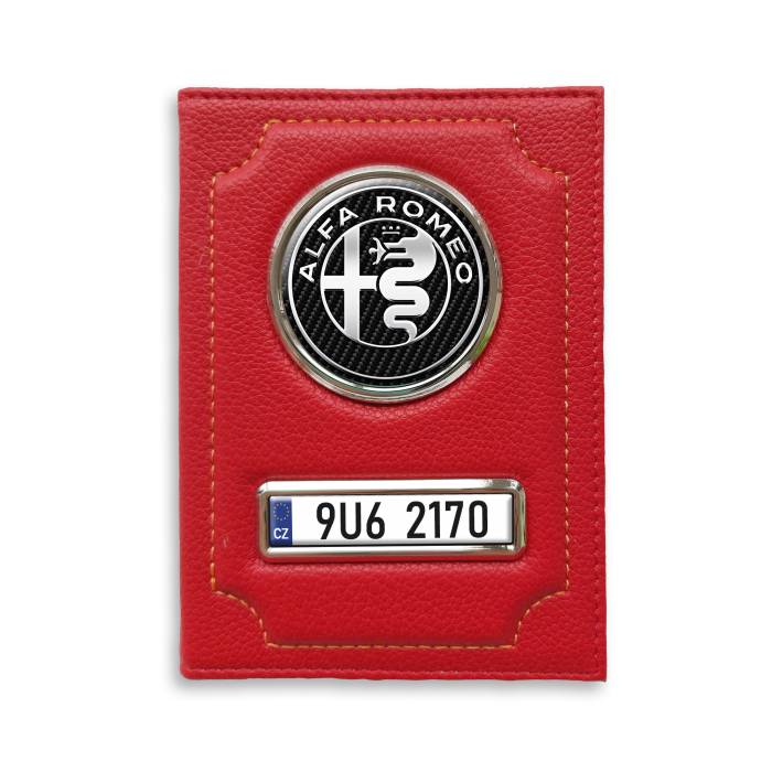 Personalizovaná peněženka na doklady Alfa Romeo Silver