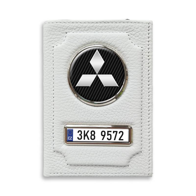 Personalizovaná peněženka na doklady Mitsubishi Silver