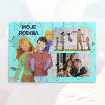 Personalizované puzzle s obrázky - Moje rodina