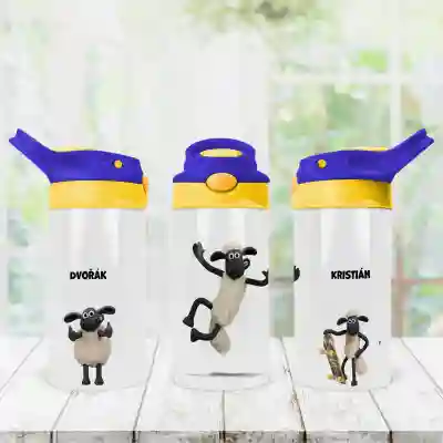 Personalizovaná dětská láhev - Ovce ve městě