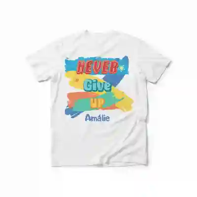 Personalizované pánské tričko - Never give up