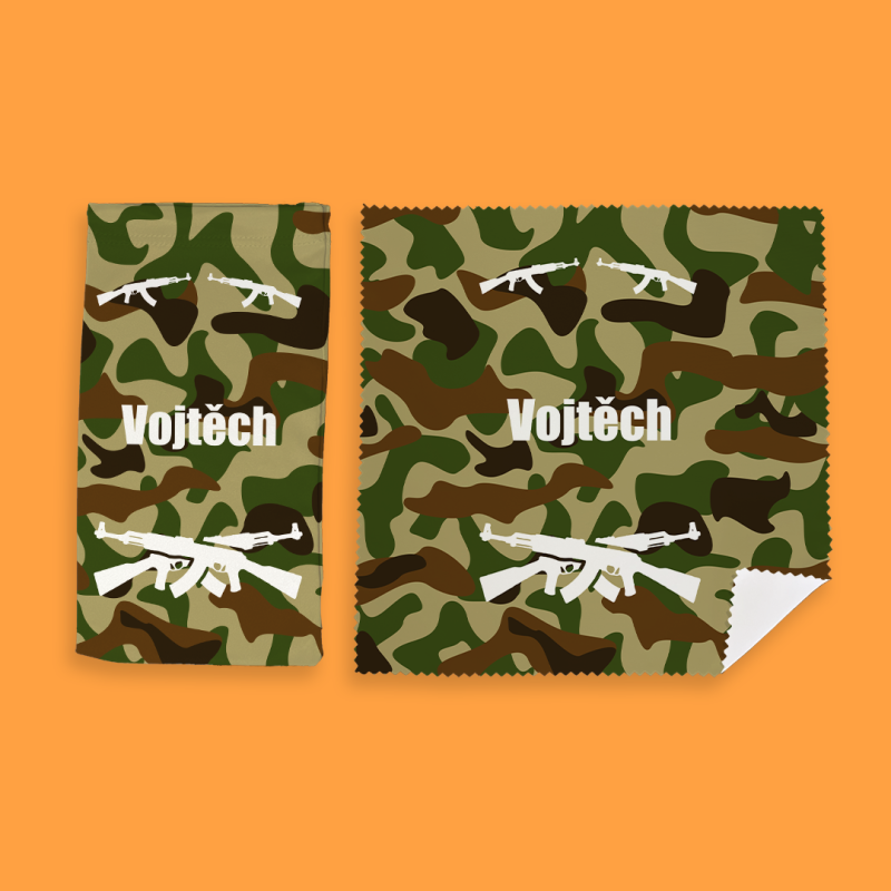 Personalizovaná sada na brýle – Vojenský maskáč