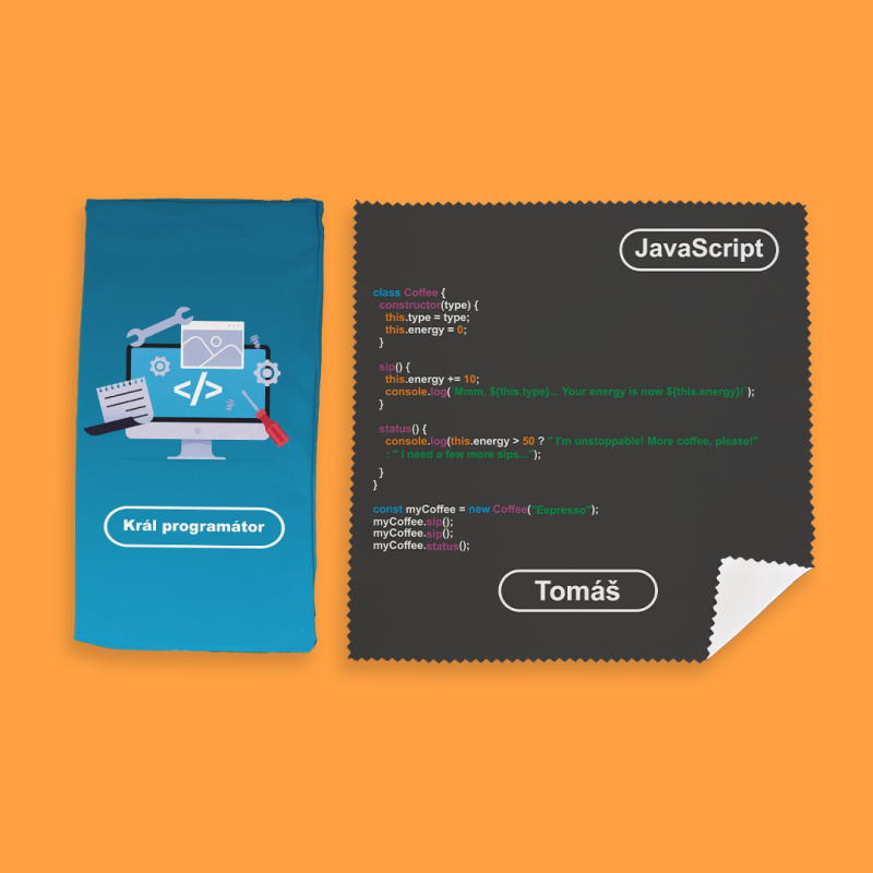 Personalizovaná sada na brýle – Téma programátora