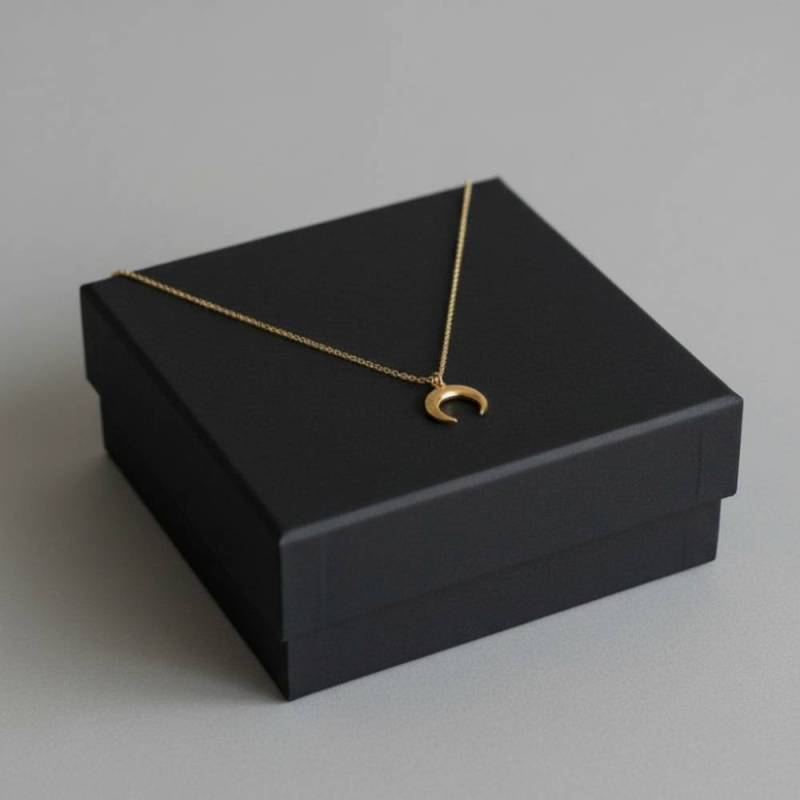 Náhrdelník s přívěskem půlměsíce