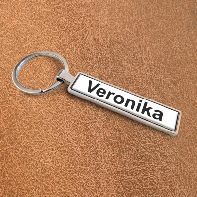 Personalizovaná klíčenka - Bílé jméno