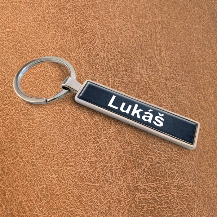 Personalizovaná klíčenka - Černé jméno