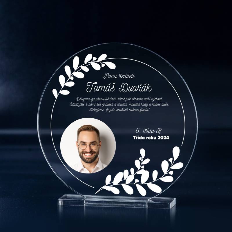 Přizpůsobená trofej - Panu třídnímu učiteli