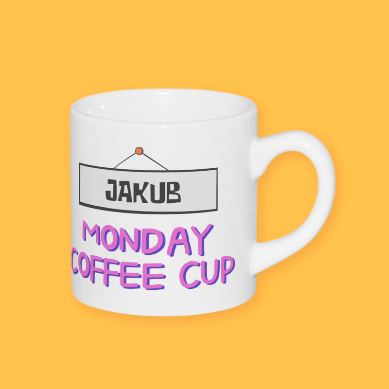 Personalizovaný hrnek na kávu - Monday monster