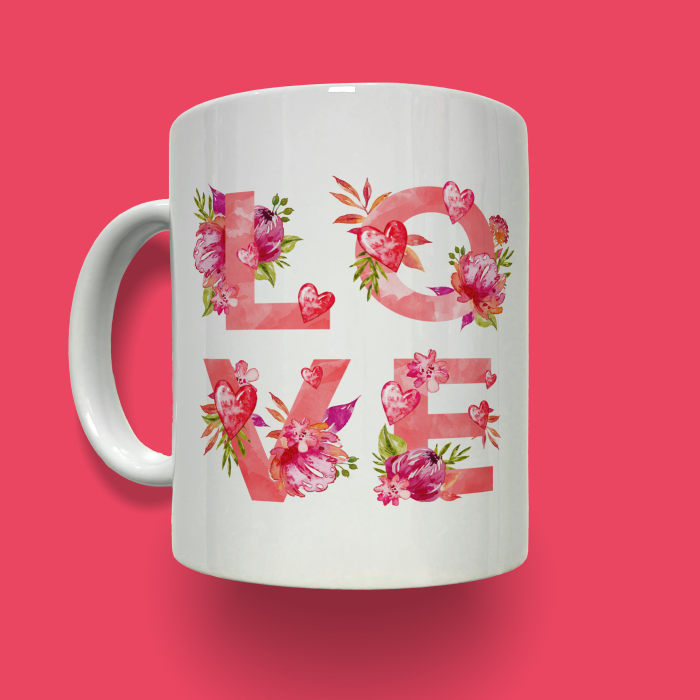 Personalizovaný hrníček - Akvarelové písmo a fotka