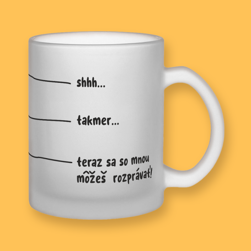Průsvitný hrnek - Kávová gradace