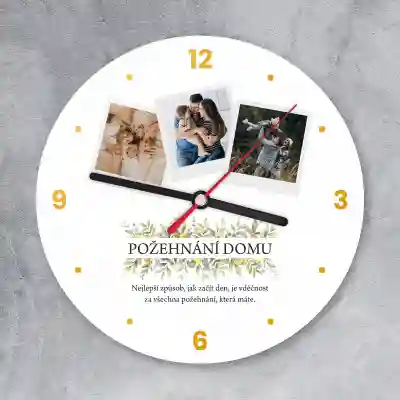 Nástěnné hodiny - Požehnání domova