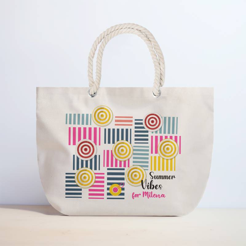 Personalizovaná plážová taška - Summer vibes