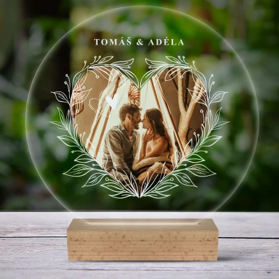 Personalizovaná LED lampa - On a ona