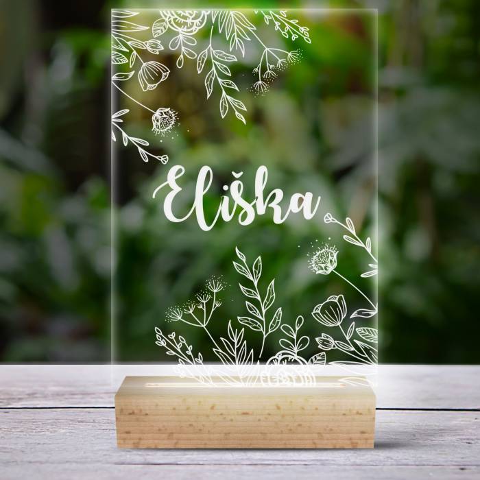 Personalizovaná LED lampa - Model závodu