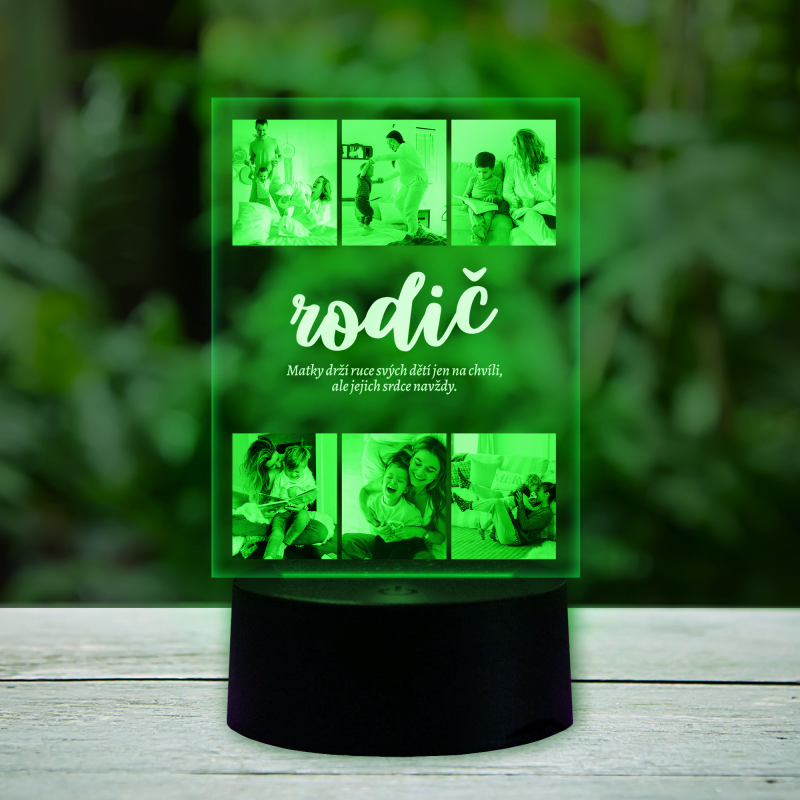 Personalizovaná 3D LED lampa - Máma