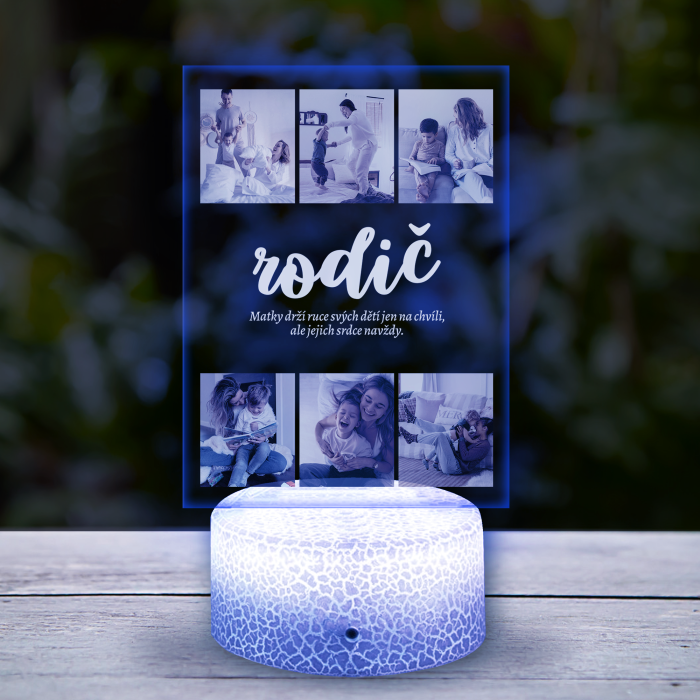 Personalizovaná 3D LED lampa - Máma