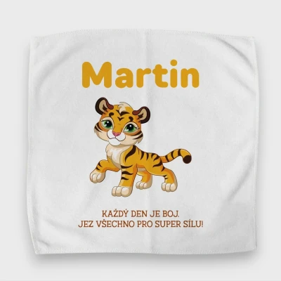 Personalizovaný ubrousek na svačinový box – Lev