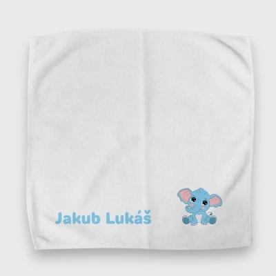 Personalizovaný ubrousek na svačinový box – Slůně