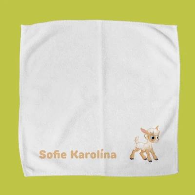Personalizovaný ubrousek na svačinový box – Kůzle