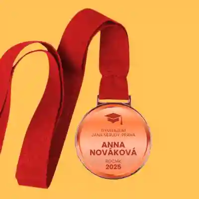 Personalizovaná medaile - Absolvent v barvách