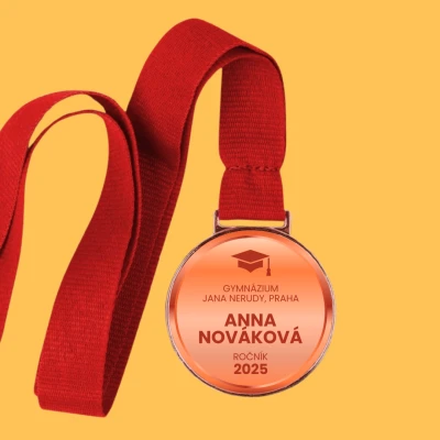 Personalizovaná medaile - Absolvent v barvách