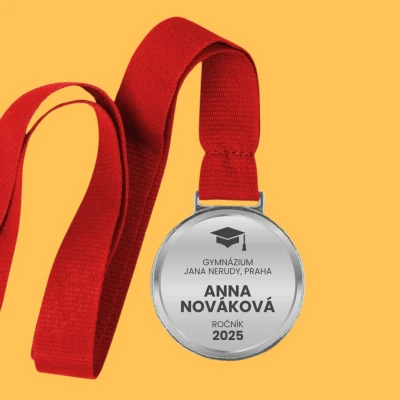 Personalizovaná medaile - Absolvent v barvách