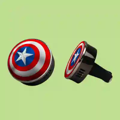 Kovový voňavý osvěžovač vzduchu - Kapitán Amerika