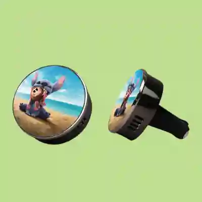 Kovový voňavý osvěžovač vzduchu – Vtipný Stitch